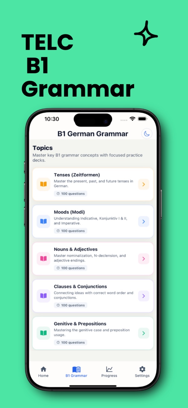 App-Store-Vorschau: telc B1 Deutschprüfung vorbereiten