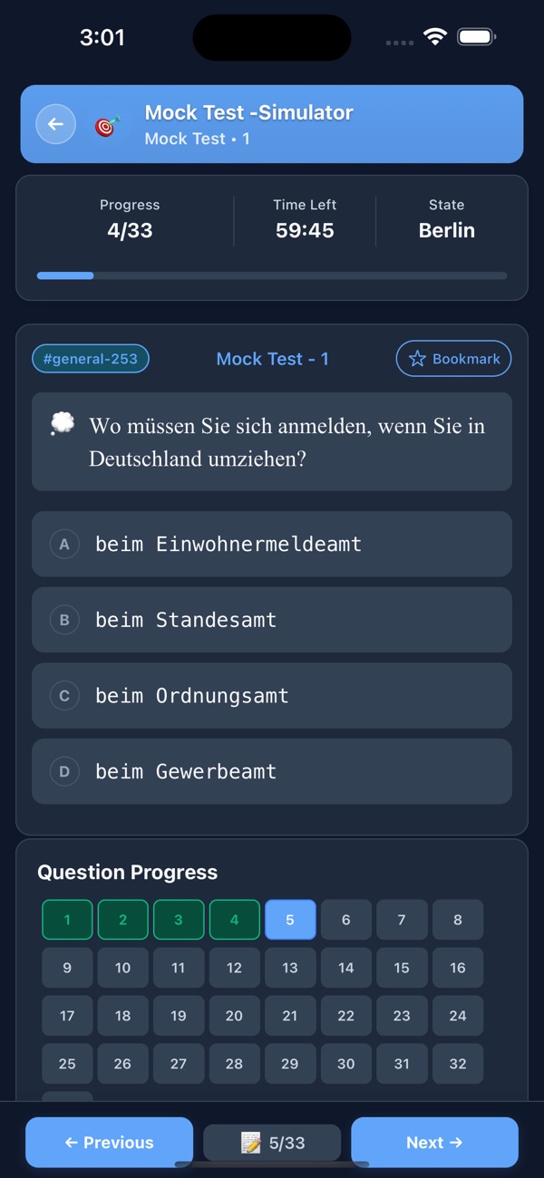 App-Store-Vorschau: Einbürgerungstest & Leben in Deutschland üben